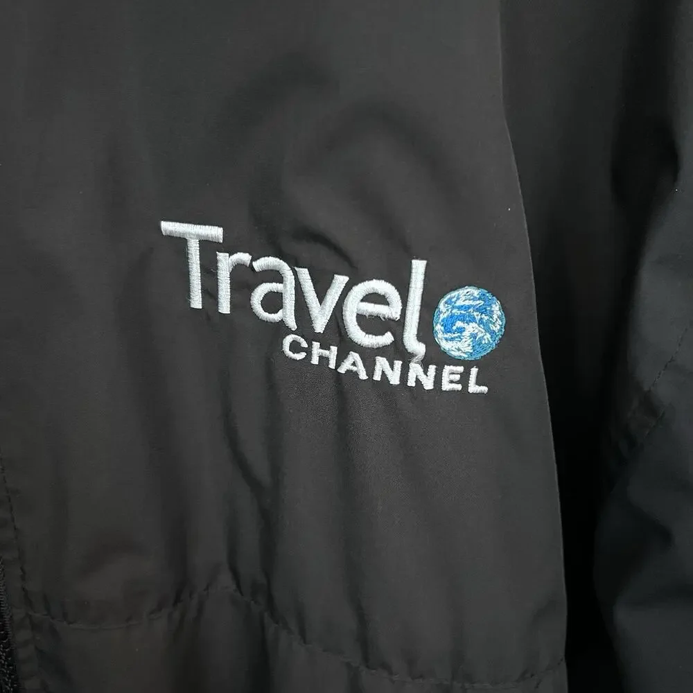 PING Jacket Travel Channel Black Full Zip Weather Resistant Oversized Medium